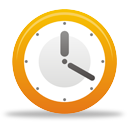 orange clock image